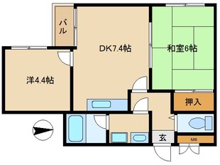 ウエダマンションの物件間取画像